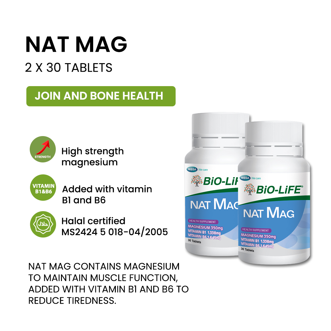 BiO-LiFE Nat Mag [ 2 x 30 tablets]