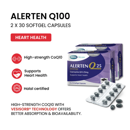 MEGA WE CARE Alerten Q100 Emulcap [ 2 x 30 capsules ]