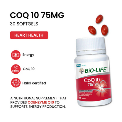 BiO-LiFE CoQ10 75mg [ 30 capsules ]