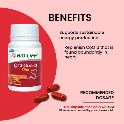 BiO-LiFE Q10-Guard Plus [ 3 x 30 capsules ]