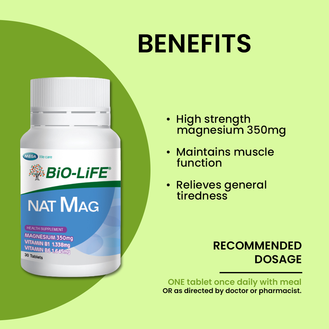 BiO-LiFE Nat Mag [ 2 x 30 tablets]