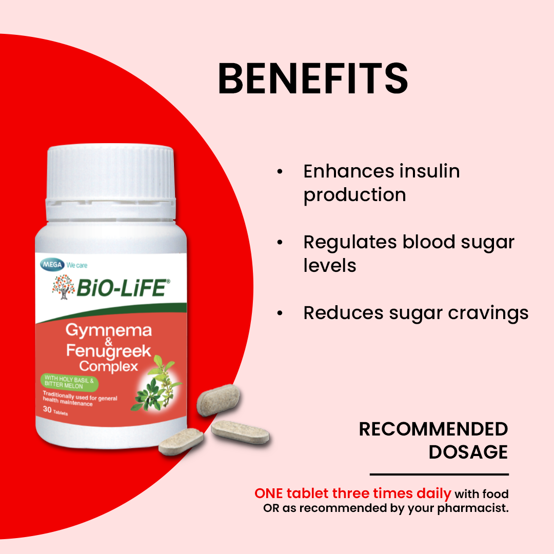 BiO-LiFE Gymnema & Fenugreek Complex [ 30 tablets ]