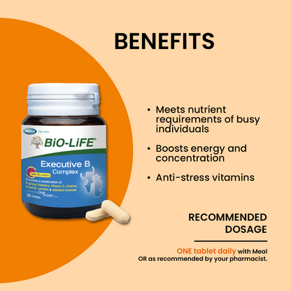BiO-LiFE Executive B Complex [ 30 tablets ]