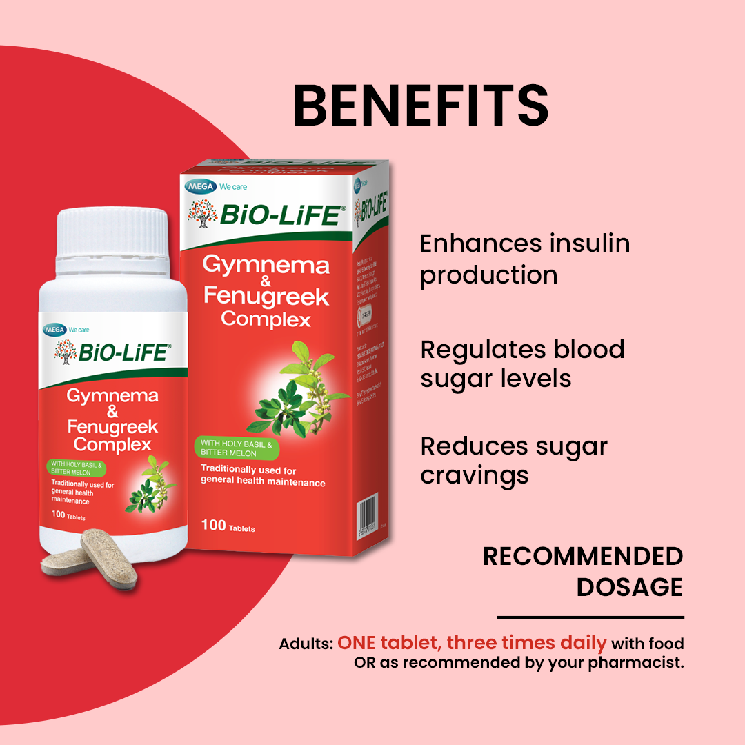 BiO-LiFE Gymnema & Fenugreek Complex [ 100 tablets ]