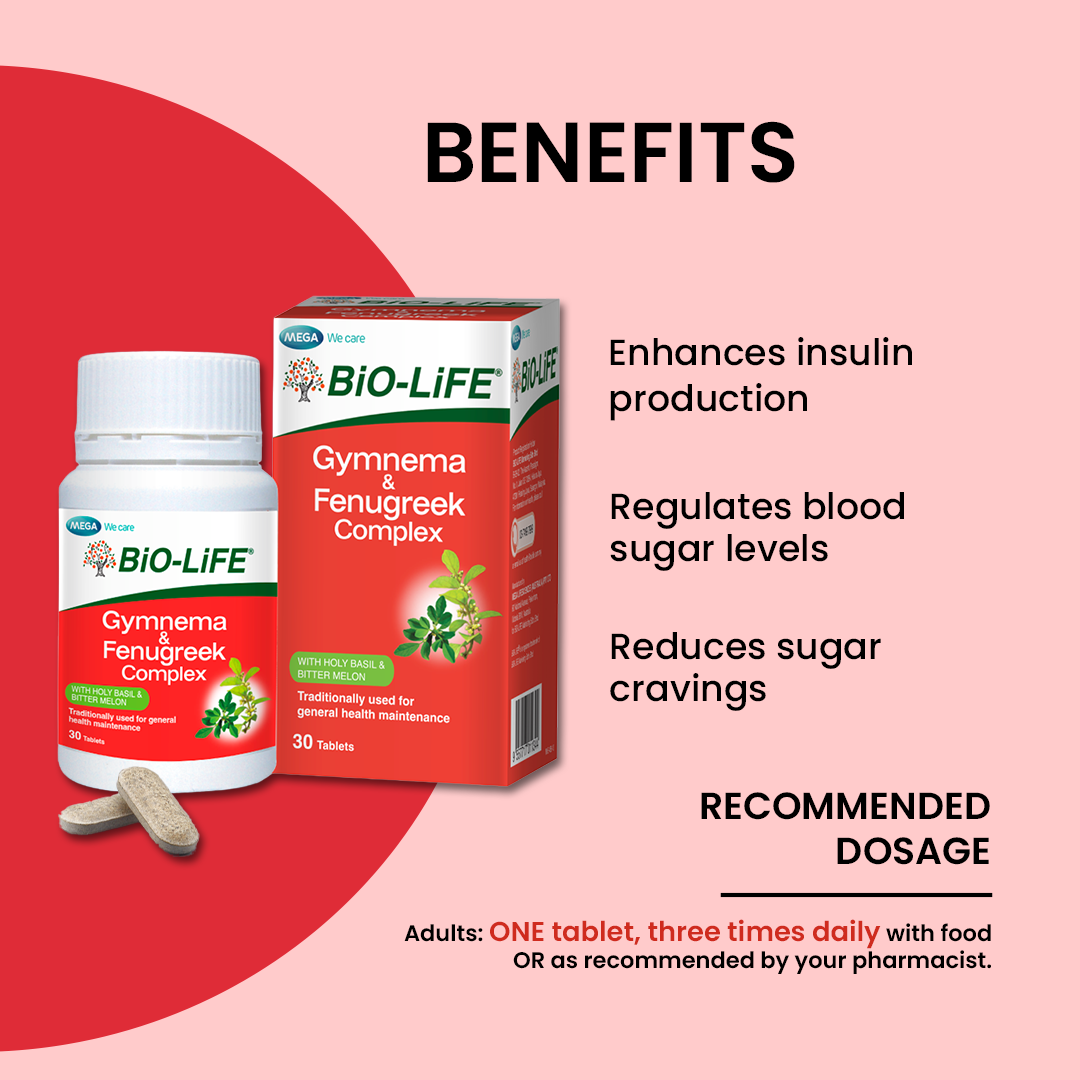 BiO-LiFE Gymnema & Fenugreek Complex [ 30 tablets ]
