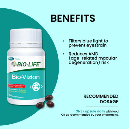 BiO-LiFE Bio-Vizion 2 x 30 capsules (EXPIRY DATE JAN 2027)