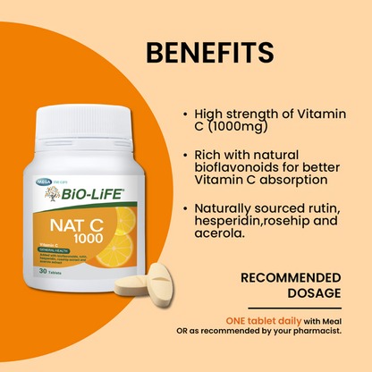 BiO-LiFE Nat C 1000mg [ 30 tablets ]