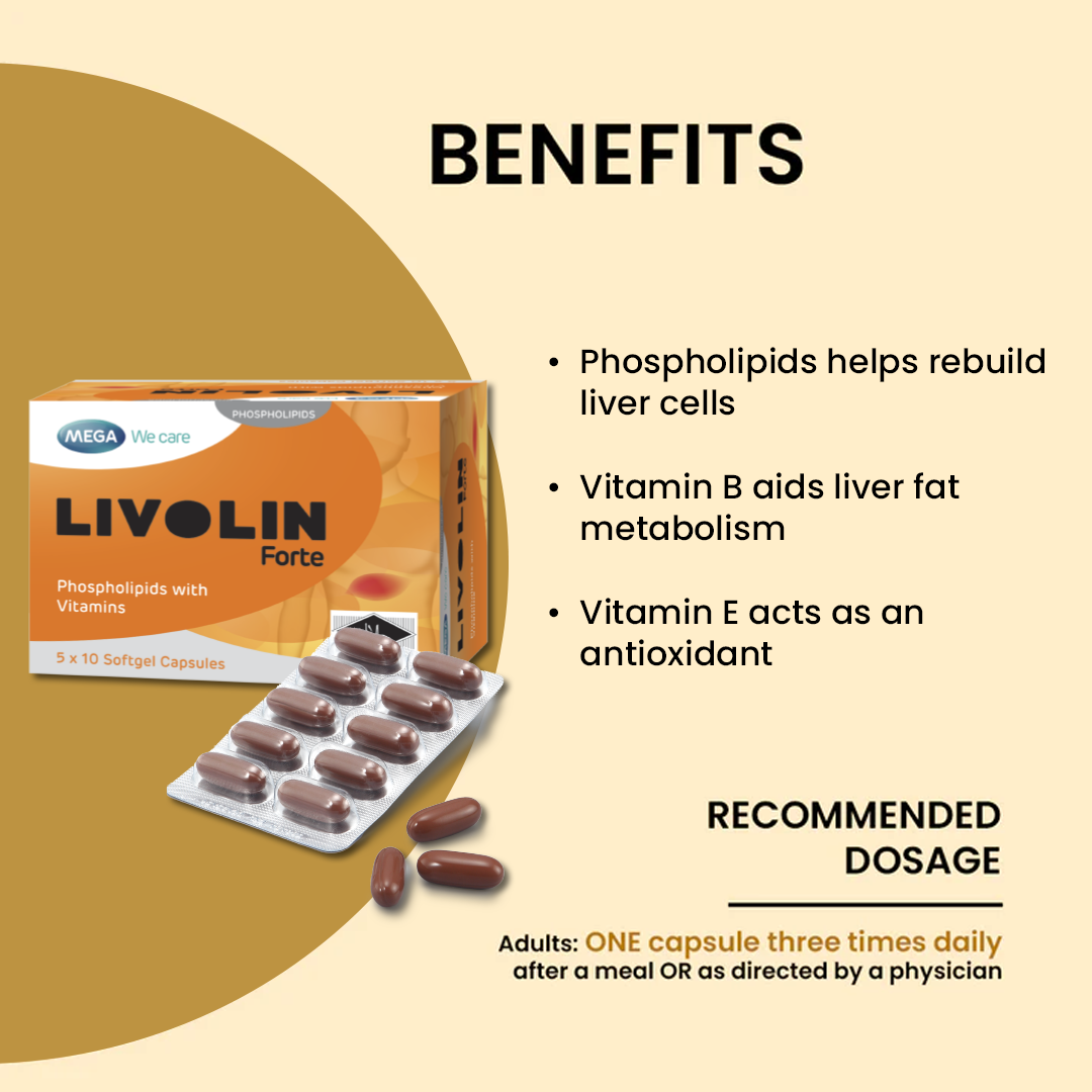 MEGA WE CARE Livolin Forte [ 50 capsules ]