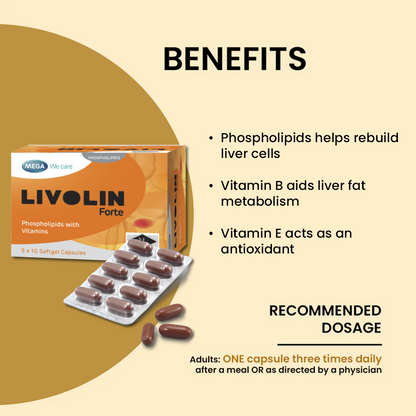 MEGA WE CARE Livolin Forte [ 50 capsules ]