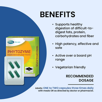 MEGA WE CARE Phytozyme [ 4 capsules ]