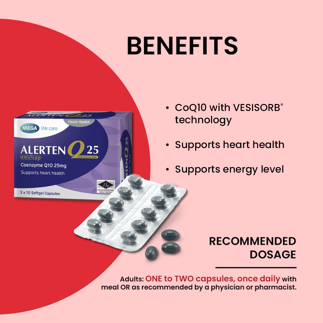 MEGA WE CARE Alerten Q100 Emulcap [ 2 x 30 capsules ]