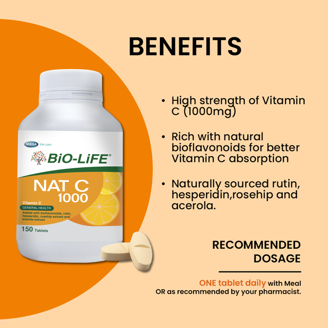 BiO-LiFE Nat C 1000mg [ 150 tablets ]