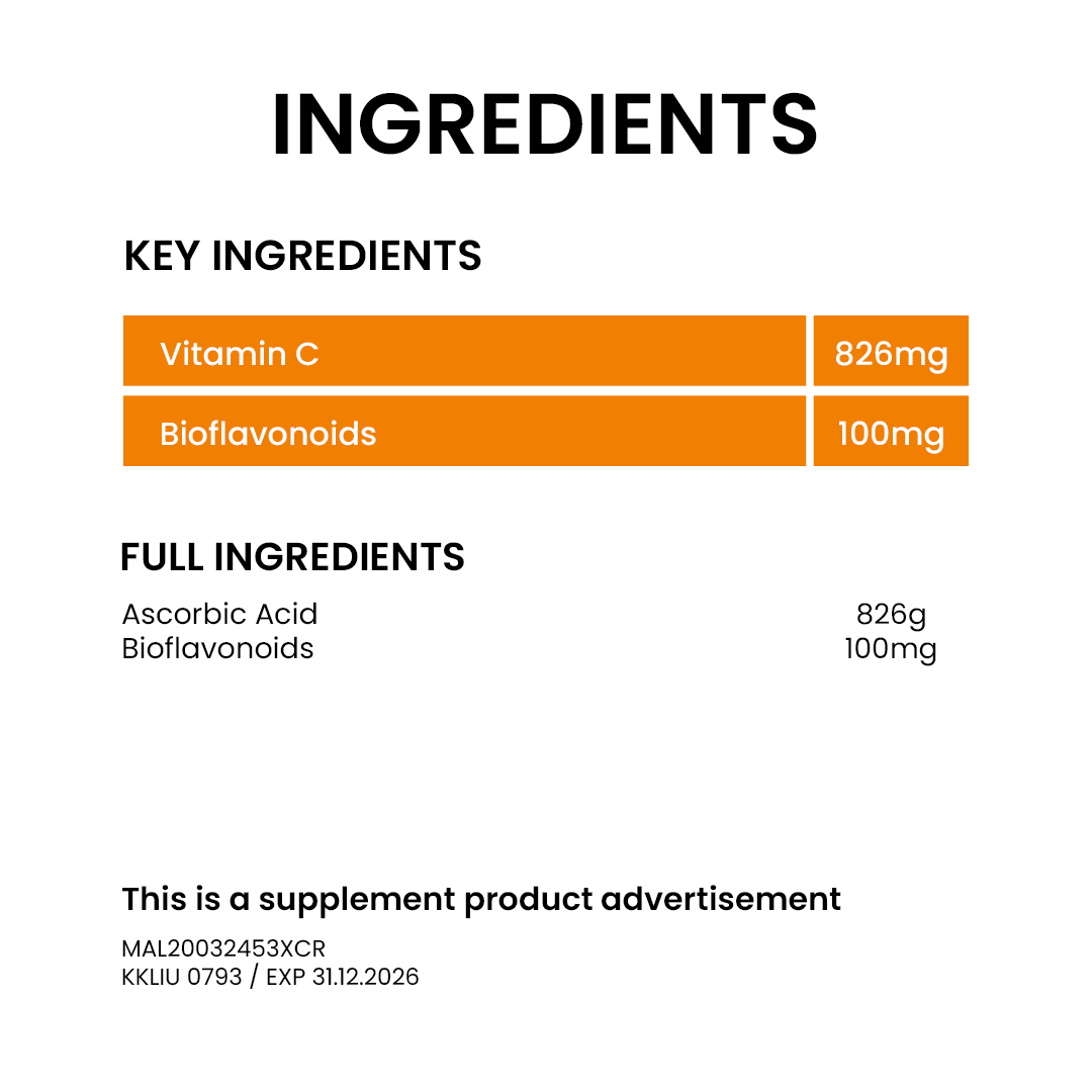 BiO-LiFE Non-Acidic Vitamin C & Bioflavonoids [ 30 tablets ]
