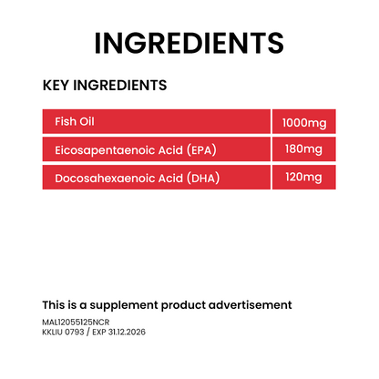 BiO-LiFE Omega-3 Salmon Oil Plus [ 30 capsules ]