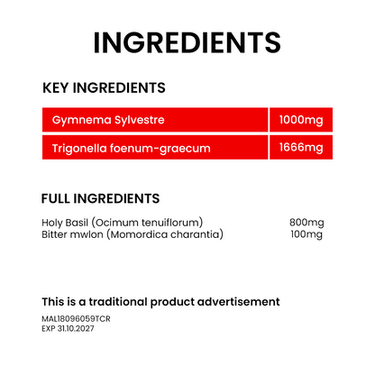 BiO-LiFE Gymnema & Fenugreek Complex [ 100 tablets ]