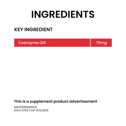 BiO-LiFE CoQ10 75mg [ 4 x 30 capsules ]