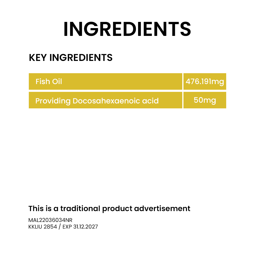 BiO-LiFE KIDDZ™  DHA 50mg Chewz [ 50 gummies ]