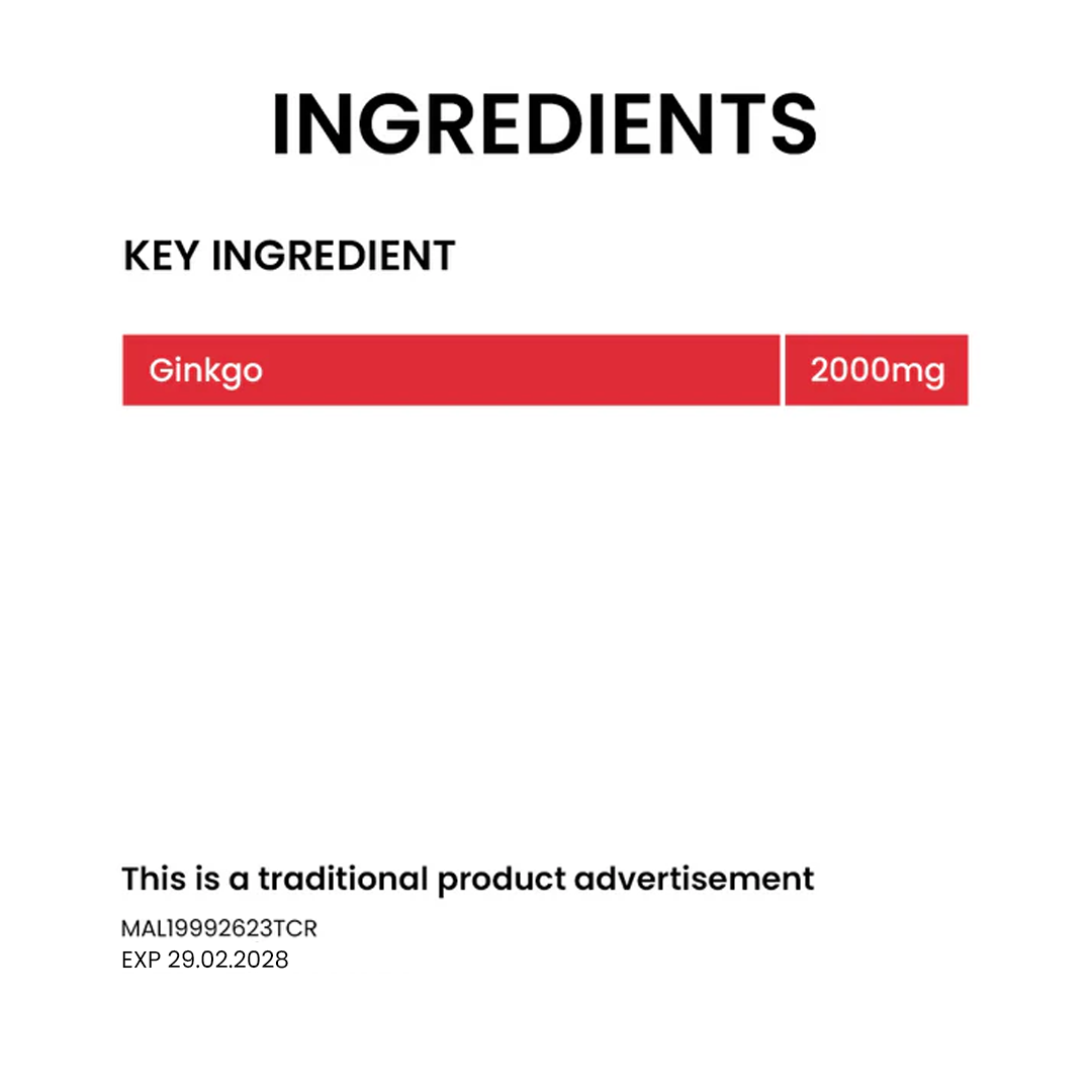 BiO-LiFE Ginkgo 2000 [ 2 x 30 tablets ]