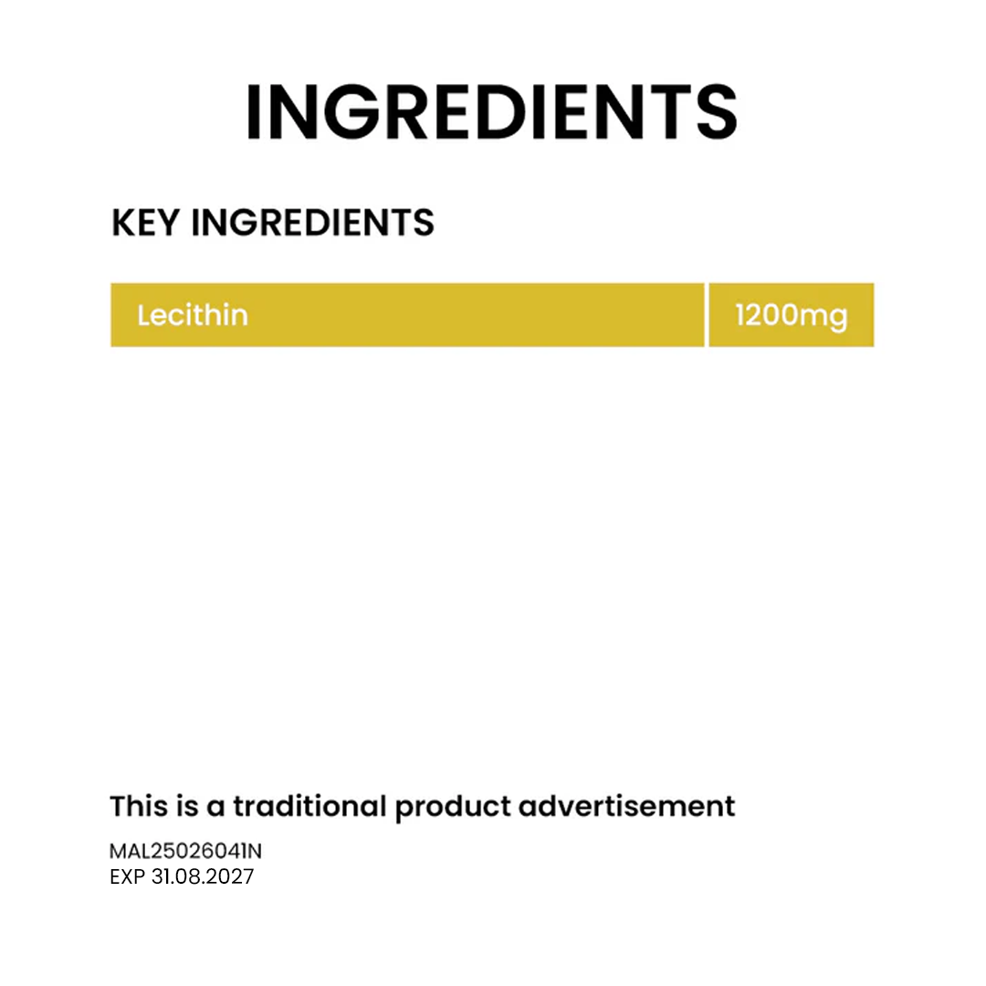 BiO-LiFE Lecithin 1200mg [ 100 capsules ]