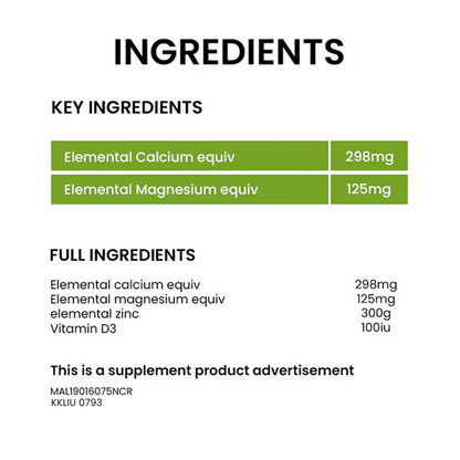 BiO-LiFE Calcium & Magnesium Plus  2 x 100 tablets (EXPIRY DATE MAY 2027)