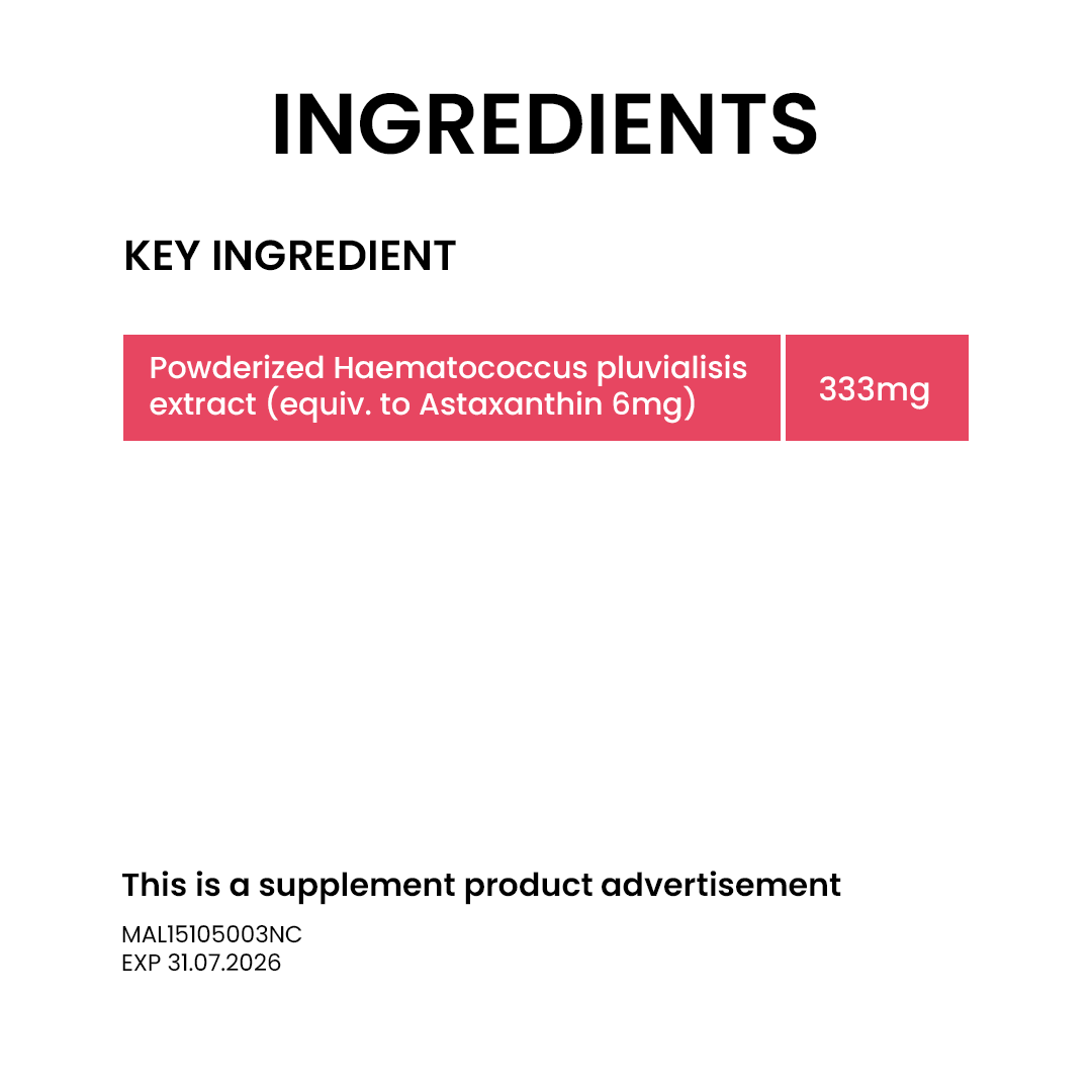 BiO-LiFE Astaxanthin 6mg [ 30 capsules ]