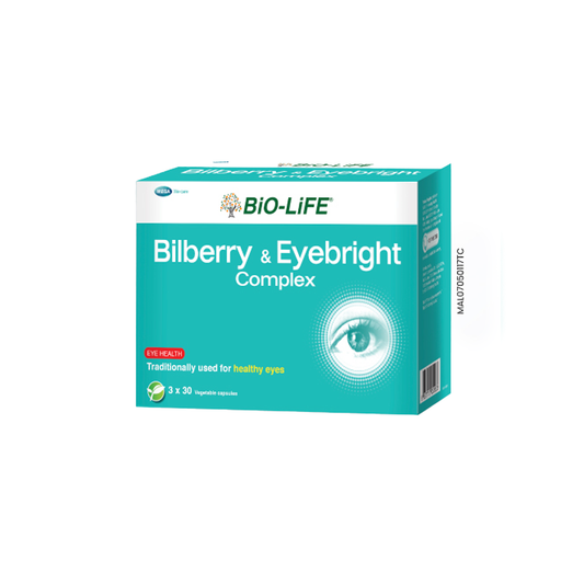 BiO-LiFE Bilberry & Eyebright Complex [ 3 x 30 capsules ]