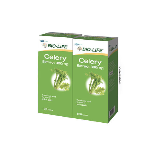 BiO-LiFE Celery Extract 300mg [ 2 x 100 tablets ]