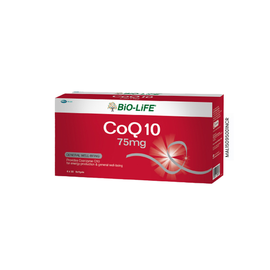 BiO-LiFE CoQ10 75mg [ 4 x 30 capsules ]