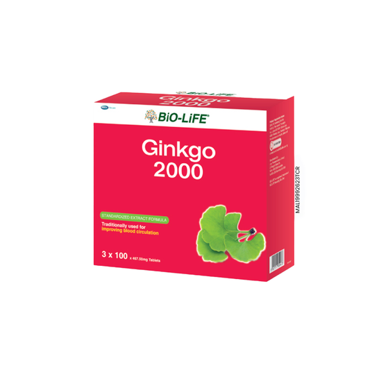 BiO-LiFE Ginkgo 2000 3 x 100 tablets ]
