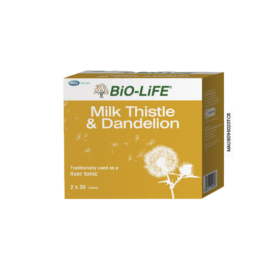 BiO-LiFE Milk Thistle and Dandelion [ 2 x 30 tablets ]