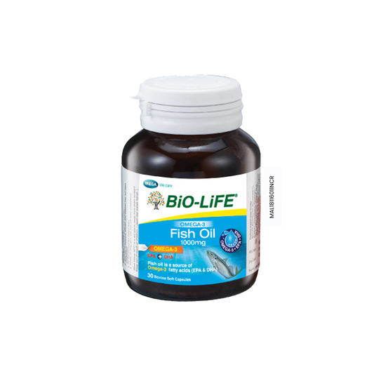 BiO-LiFE Omega-3 Fish Oil 1000mg [ 30 capsules ]