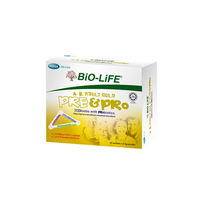 BiO-LiFE A.B. Adult Gold Pre & Pro 30 sachets (EXPIRY DATE MAY 2027)
