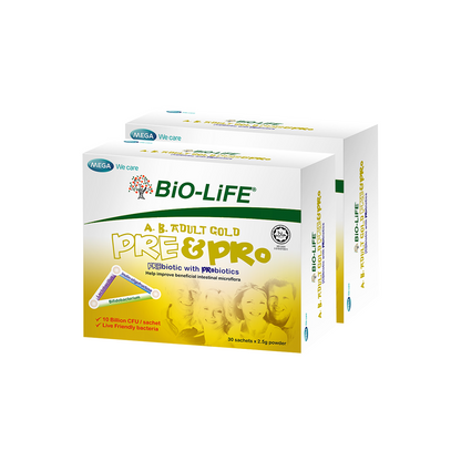 BiO-LiFE A.B. Adult Gold Pre & Pro 2 x 30 sachets (EXPIRY DATE OCT 2027)