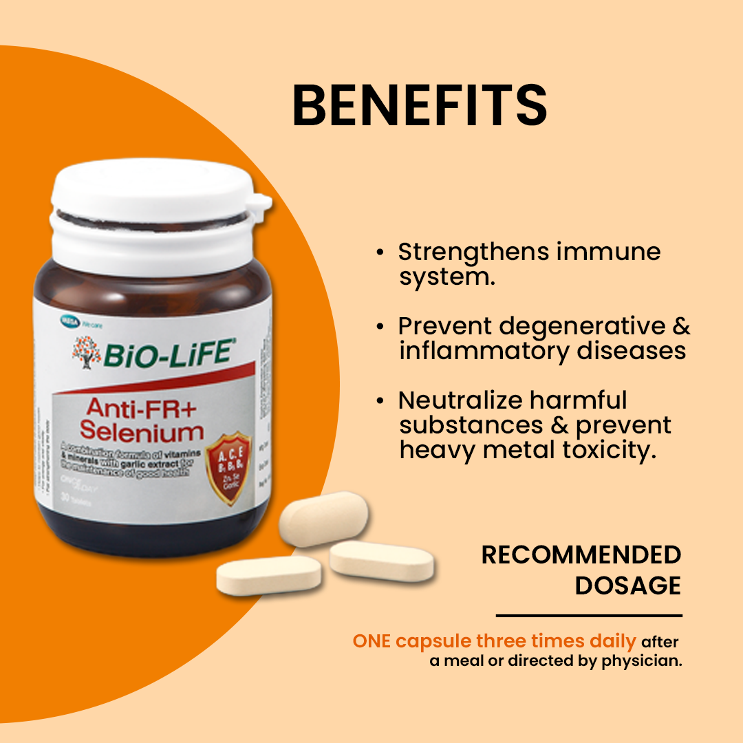 BiO-LiFE Anti FR + Selenium [ 100 tablets + 30 tablets ]