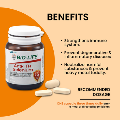 BiO-LiFE Anti FR + Selenium [ 100 tablets + 30 tablets ]