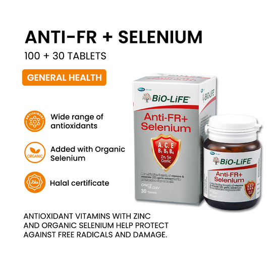 BiO-LiFE Anti FR + Selenium [ 100 tablets + 30 tablets ]