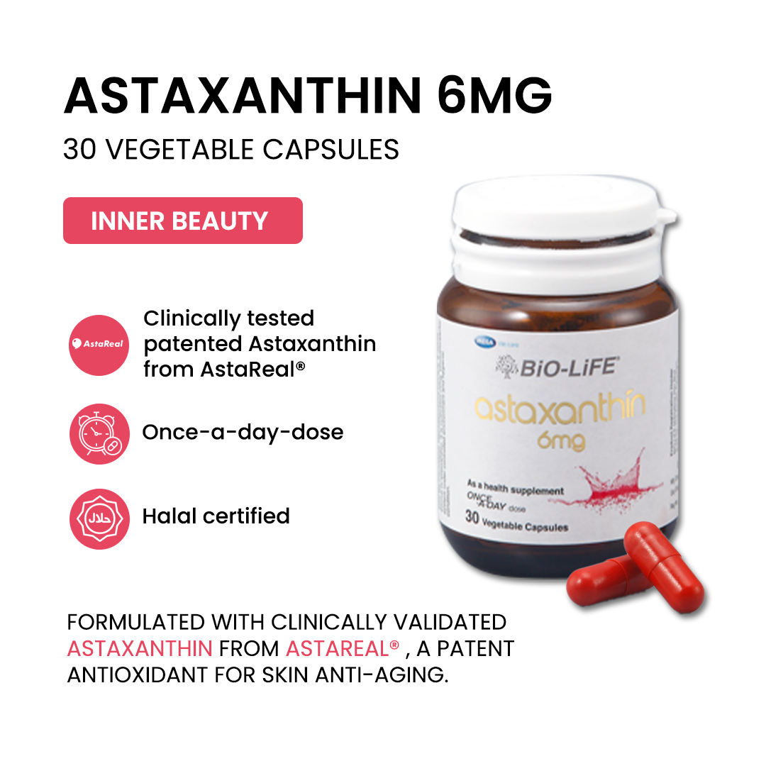 BiO-LiFE Astaxanthin 6mg [ 30 capsules ]