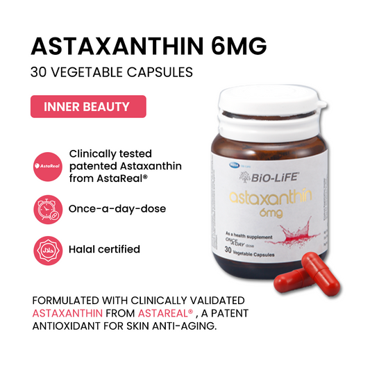 BiO-LiFE Astaxanthin 6mg [ 30 capsules ]
