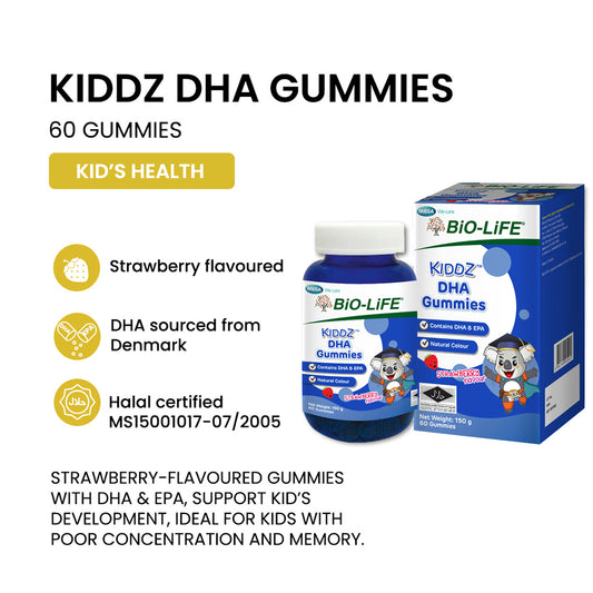 BiO-LiFE Kiddz DHA Gummies [ 60 gummies ]