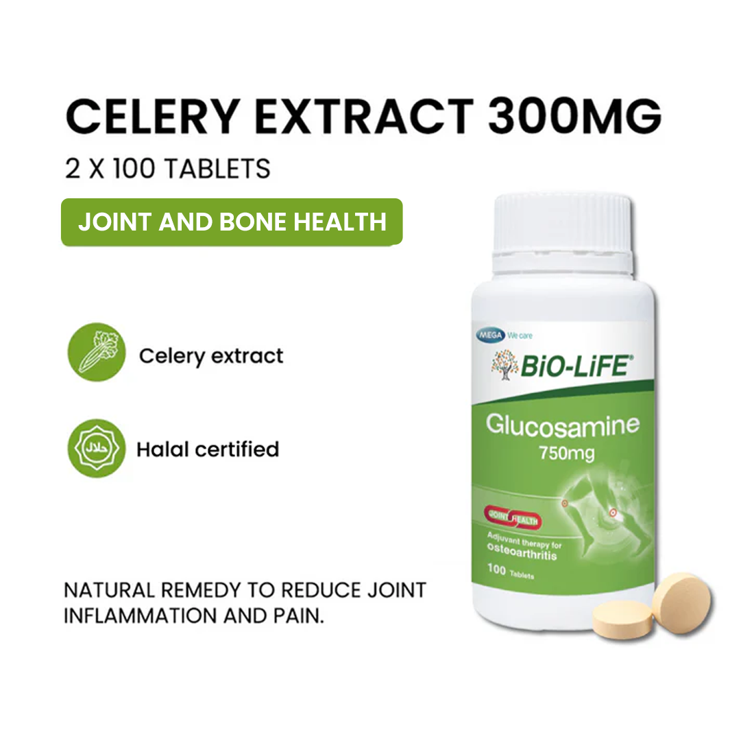BiO-LiFE Celery Extract 300mg 2 x 100 tablets (EXPIRY DATE MAR 2027)