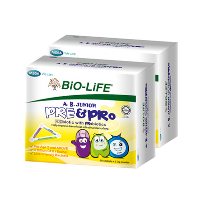 BiO-LiFE A.B. Junior Pre & Pro  2 x 50 sachets (EXPIRY DATE AUG 2027)
