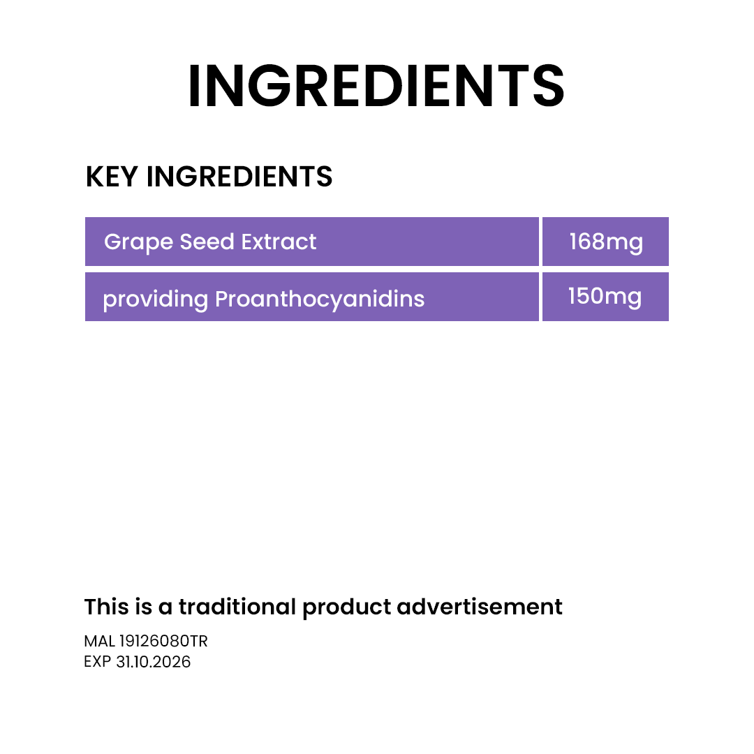 BiO-LiFE Herbalmeds Grape Seed [ 50 tablets ]