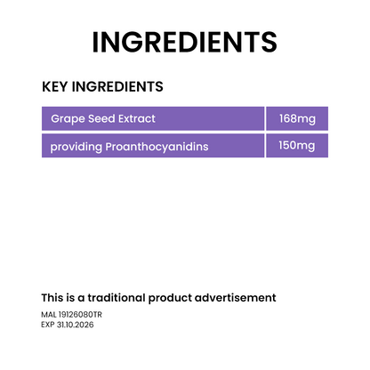 BiO-LiFE Herbalmeds Grape Seed [ 50 tablets ]