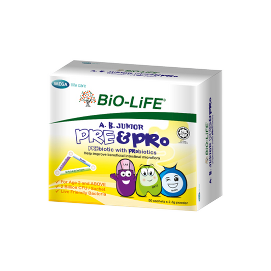 BiO-LiFE A.B. Junior Pre & Pro 50 sachets (EXPIRY DATE JUL 2027)