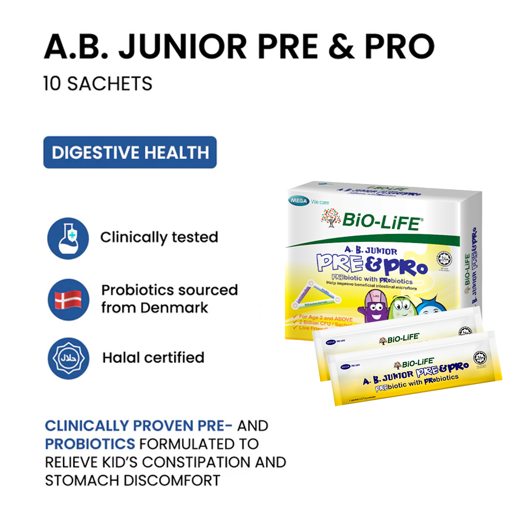BiO-LiFE A.B. Junior Pre & Pro 10 sachets (EXPIRY DATE JUL 2027)
