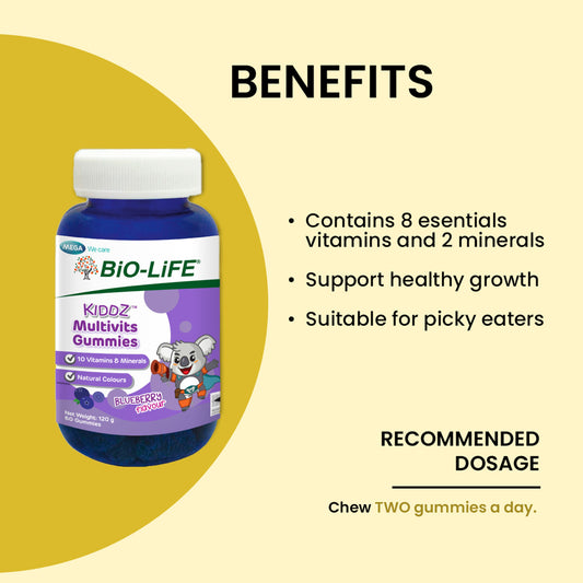 BiO-LiFE Kiddz Multivits Gummies [ 60 gummies ]