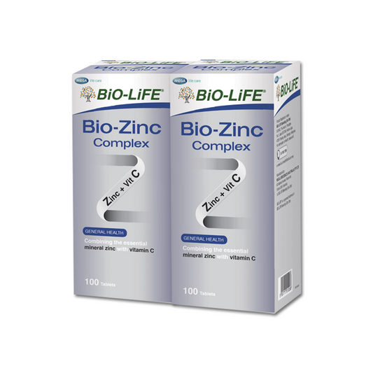 BiO-LiFE Bio-Zinc Complex [ 2 x 100 tablets ]
