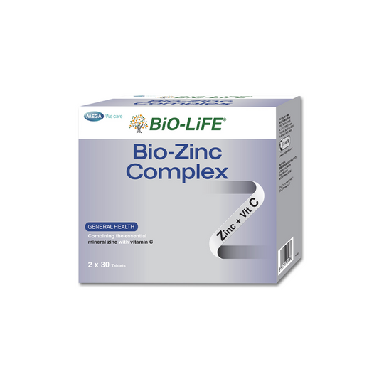 BiO-LiFE Bio-Zinc Complex [ 2 x 30 tablets ]