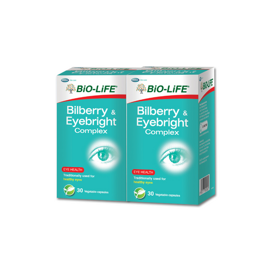 BiO-LiFE Bilberry & Eyebright Complex [ 2 x 30 capsules ]