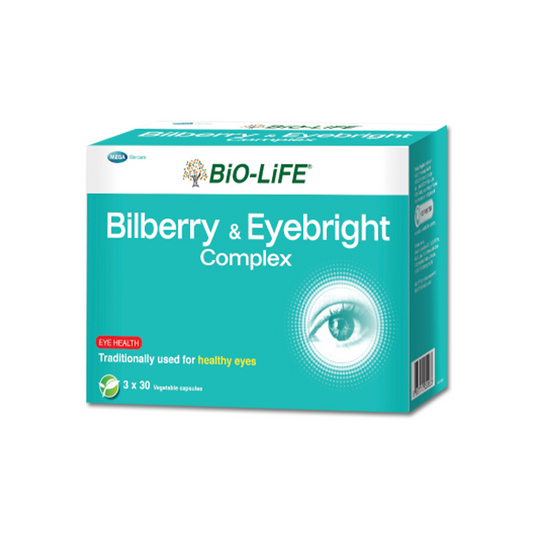 BiO-LiFE Bilberry & Eyebright Complex [ 3 x 30 capsules ]